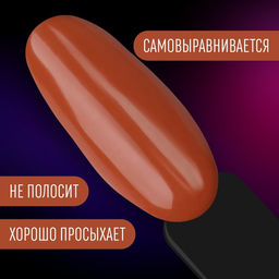 Гель лак для ногтей, неоновый, трехфазный, 8 мл, LED/UV, коричневый (48)