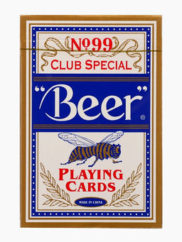 Цена за 2 шт. Карты игральные 54 шт. Beer, размер 5.7×8.7 см, синяя рубашка