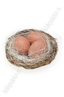 Пасхальный декор "Яйца в гнезде" 11,5 см (1 шт) SF-7863, №2, в ассортименте