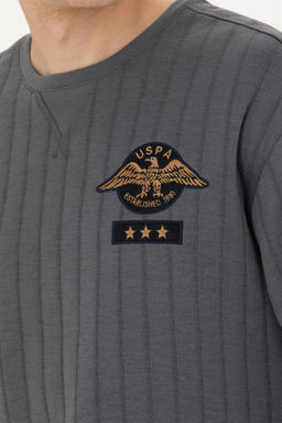 Мужской свитшот антрацитового цвета - U.s. polo assn фото 14