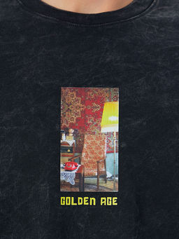 Футболка мужская черная с обработкой эйсид - Mark formelle фото 7