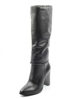 02-K6-A1 BLACK Сапоги зимние женские (натуральная кожа, натуральный мех (еврозима)) - Фабричный китай фото 5