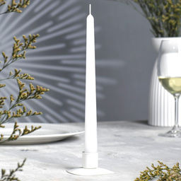 Свеча античная, 2,3х 24,5 см, 5 ч, 55 г, 12 штук, белый