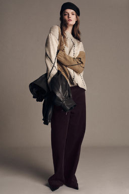 JERSEY PUNTO ROMBOS / Beige