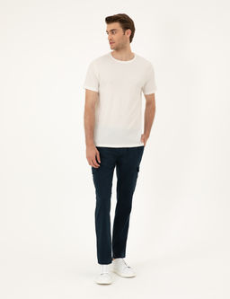 Lacivert Regular Fit Kargo Pantolon