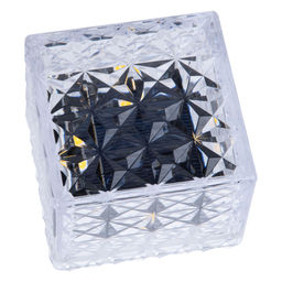 USL-F-172/PT050 ICECUBE Садовый светильник на солнечной батарее. 4 светодиода. Теплый белый свет. 1*АА Ni-Mh аккумулятор в/к. IP44. TM Uniel - Volpe фото 4