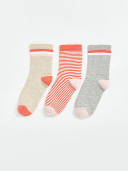 K?z ?ocuk Soket ?orap 3l?