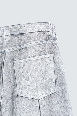WAXED FINISH BAGGY FIT JEANS - Zara фото 10