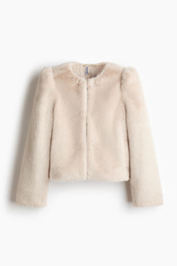 Chaqueta efecto pelo