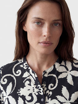 Hakim Yaka Desenli Kad?n G?mlek Tunik