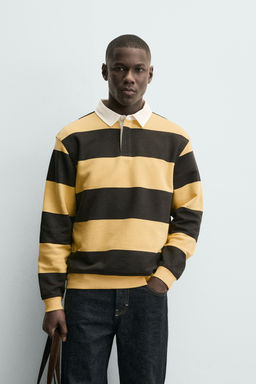 RUGBY SHIRT WITH CONTRAST COLLAR - Zara фото 10