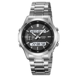 Часы наручные Skmei мужские электронные спортивные 2284silver-black
