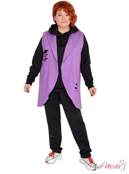 Жакет-дубленка Модель №1384 размеры 44-84 - Plusmoda фото 12