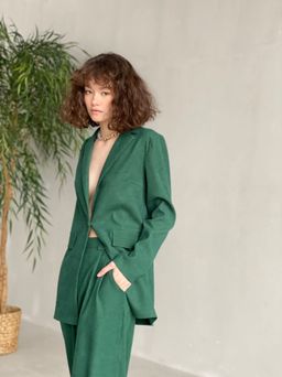 9318 Костюм брючный изумрудный - Martichelli фото 6