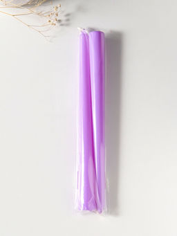 Цена за 2 шт. Свеча античная 25 см (набор 2 шт) 58 гр, 7 ч, цв. лаванда