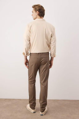 Haki Erkek Dokulu Kumas Pantolon TMNAW26PL00027 - Trendyolmilla фото 4