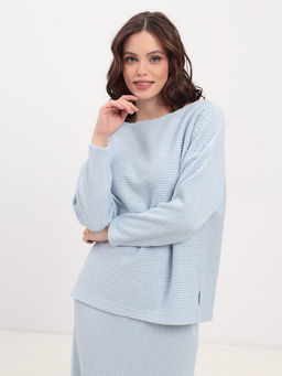 Джемпер женский KATHARINA KROSS KK-JP-0020Kn-голубой  фото 5