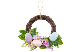 Пасхальное украшение венок 24*24*6,5 см "Нежность"