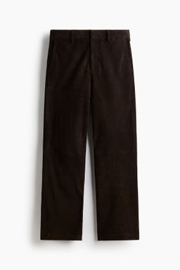Relaxed Fit Suede trousers