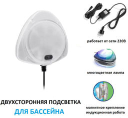 Светодиодная подсветка для бассейна на магните Intex  фото 2