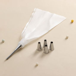 Набор кондитерский Десертный, 7 предметов: мешок 22?12 см, насадки 5 шт. d=1.7 см, адаптер