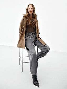 Fonksiyonel Cepli Loose Fit Kad?n Pantolon