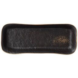 БЛЮДО BRONCO MIDNIGHT GOLD ПРЯМОУГ. 34*13*4 СМ