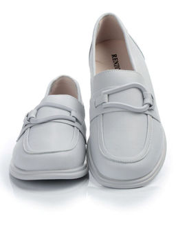 03-PDD196-2 GRAY/BLUE Лоферы женские (натуральная кожа) - Фабричный китай фото 12