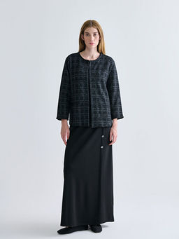 Bisiklet Yaka Ekose Kad?n H?rka