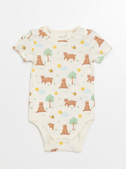 Bisiklet Yaka K?sa Kollu Erkek Bebek ??t??tl? Body