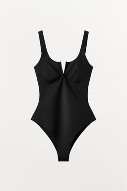 POLYAMIDE BLEND SHAPING BODYSUIT - Zara фото 6