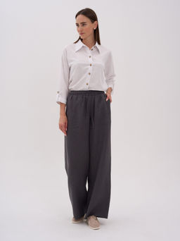 брюки на резинке,лен-100% - Трика фото 3