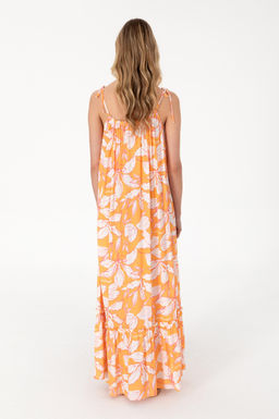 Kad_n Turuncu Dokuma Elbise Sepette S_rpriz _ndirim - U.s. polo assn фото 4