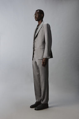 BLAZER SLIM FIT TRAJE ESTRUCTURA / Gris - Zara фото 11