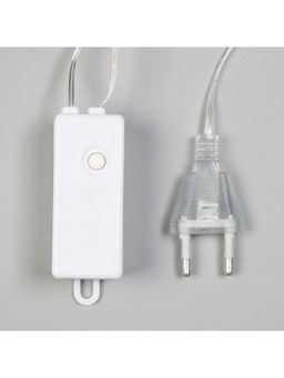 Гирлянда Нить 3 м с насадками Лампочки сердца, IP20, прозрачная нить, 80 LED, свечение белое, 8 режимов, 220 В - Luazon lighting фото 10