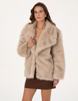 Bej Melanj Comfort Fit Mont