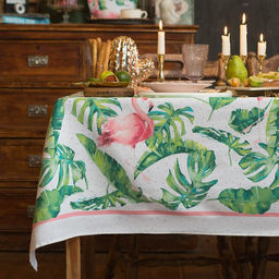 Скатерть «Доляна» Tropical kitchen, 180×144 см, 100% хлопок, 164 г/м²