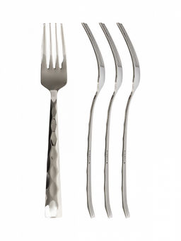 Набор столовых приборов 16 шт. серебро нержавеющая сталь - Lucky фото 6