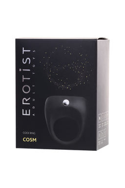 Виброкольцо Erotist Cosm, силикон, черный, 5.3 см, 2,7 см