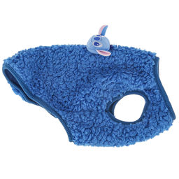 Пэт тойс (Pet toys) Одежда для собаки Жилетка с декором - коала, р-р S, длина спинки 22см/обхват груди 30см/обхват шеи 14см, цвет-синий, искусственный мех (100% полиэстер) (Китай) - Домашняя мода фото 7