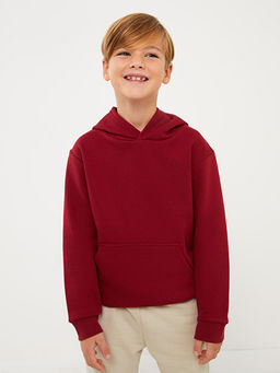 Basic Uzun Kollu Erkek ?ocuk Hoodie