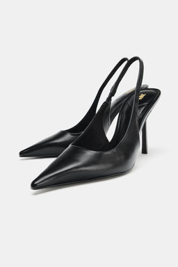 HIGH-HEEL SLINGBACK SHOES - Zara фото 3