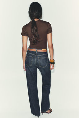 RIB SHORT SLEEVE T-SHIRT - Zara фото 6