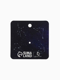 Значок Кит и малышка, цветной в золоте