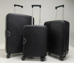Набор чемоданов тройка S,M,L полипропилен, MIRONPAN 12257 Черный