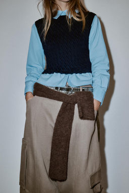 CONTRAST POPLIN SHIRT - Zara фото 5