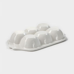 Подставка для яиц 6 ячеек Bella Tenero, 19.2?11?3.6 см, фарфор, белая - BellaTenero фото 3