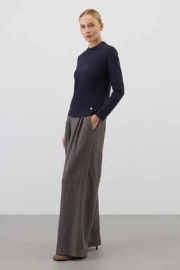 ЕВТ 3345/темно-синий джемпер (водолазка) жен