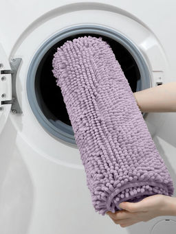 Коврик для дома LaDо́m, букли, ворс 2.5 см, плотность 1400 г, 50×80 см, сиреневый