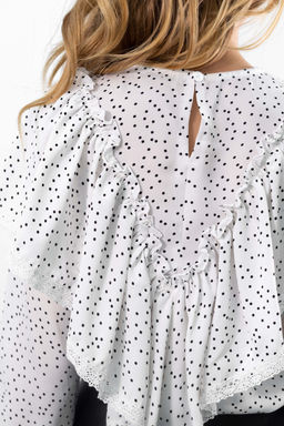 Блузка Мина (белый) - Nadi bordo фото 5